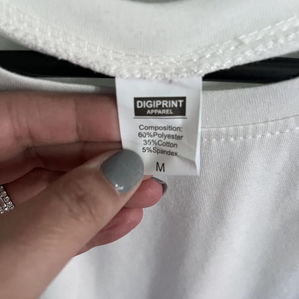 Unbranded Women's White T-shirt - Picture 3 of 5